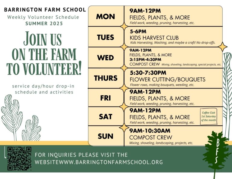 Barrington Farm School – A nonprofit community farm in Barrington ...